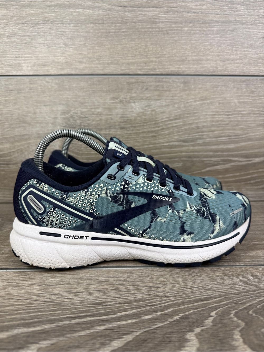 Brooks Ghost 14 Women’s Sz 7.5 Camo Pack Blue Low Top Lace Up Running Sneakers